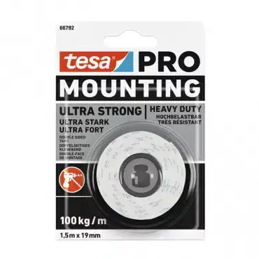 סרט דו"צ ספוגי מקצועי חזק עד 100 ק"ג 66792 Tesa® PRO