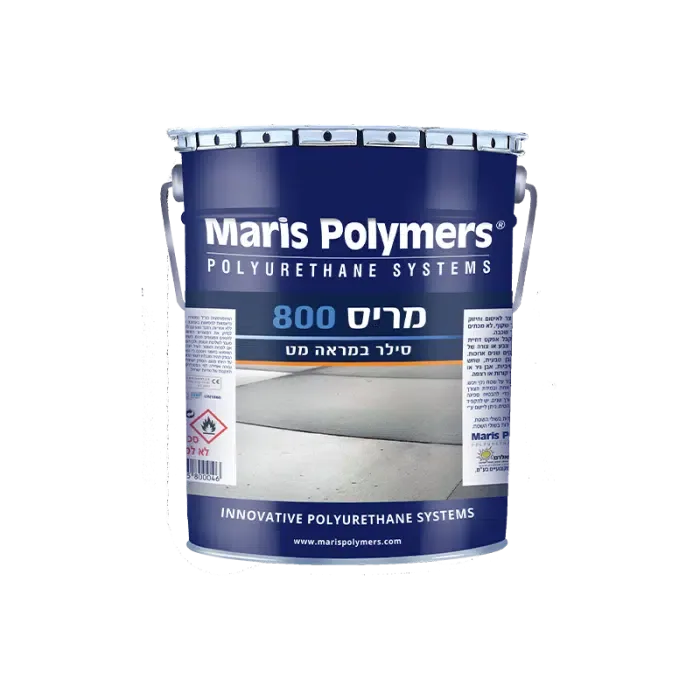 מריס 800 – סילר לאבן, בטון ושיש סילר במראה מט דוחה מים 1 ק"ג