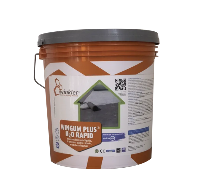 ווינגום פלוס רפיד-WINGUM PLUS H20 RAPID איטום במריחה צבע לבן 5 ק"ג