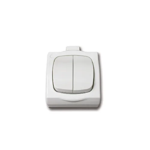 מפסק יחיד + מחליף YARDEN בצבע לבן מתח/זרם 230V/10A FETAYA