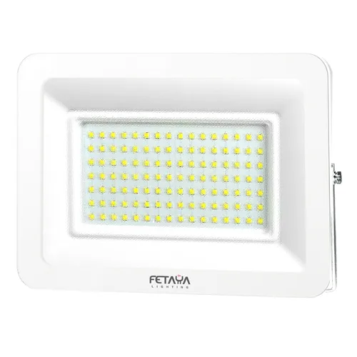 פנס הצפה בצבע לבן מדגם 100W SUPER SKINNY אור קר FETAYA