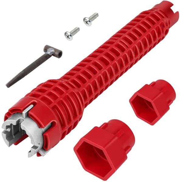 מפתח ברזים רב תכליתי + חולץ צינורות