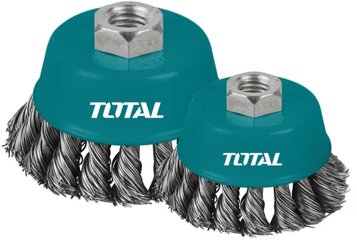 מברשת כוס צמות פלדה "4, מקצועית, M14X2