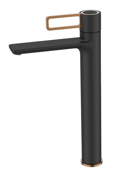 ברז פרח גבוה PINGUINO שחור AQUILA PREMIUM