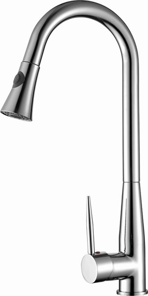 ברז מטבח נשלף CUCINA כרום ניקל AQUILA PREMIUM