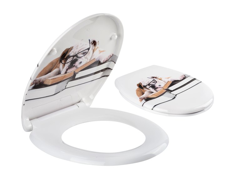 מושב אסלה טריקה שקטה התקנה עילית כלב