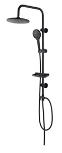 ערכת פינוק למקלחת נירוסטה 95 ס"מ דורון שחור