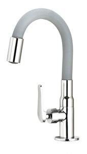 ברז פרח מים קרים פית גומי אפורה AQUILA