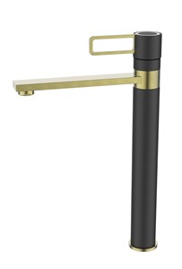 ברז פרח גבוה MATTEO שחור/זהב מוברש AQUILA PREMIUM