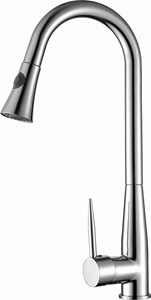 ברז מטבח נשלף CUCINA כרום ניקל AQUILA PREMIUM