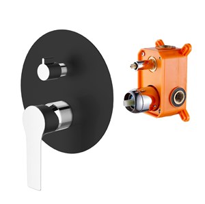 אינטרפוץ 4 דרך עם קופסת הגנה PAGALO שחור AQUILA PREMIUM