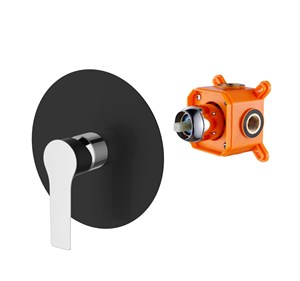 אינטרפוץ 3 דרך עם קופסת הגנה ARAO שחור AQUILA PREMIUM