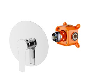 אינטרפוץ 3 דרך עם קופסת הגנה ARAO כרום AQUILA PREMIUM