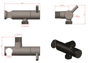 מסוט אסלה + מתלה שחם כרום ניקל