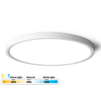 גוף תאורה לד צמוד תקרה בצבע לבן מסדרת DARYA הספק 45W עם מפסק שינוי גוון אור CCT FETAYA