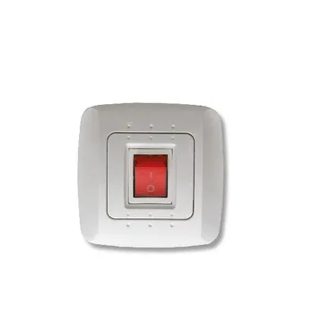 לחצן מדרגות מואר רוקר NOA בצבע לבן אופן התקנה תחת הטיח קופסה עגולה (55) מתח/זרם 230V/10A FETAYA