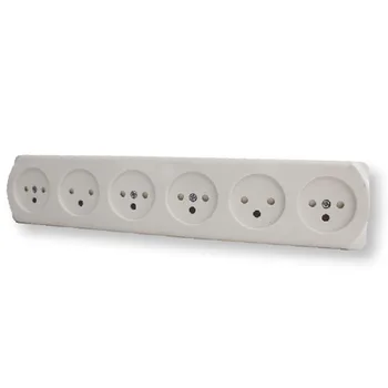 שקע YARDEN PG-6 נמוך עם תריס בטחון בצבע לבן מתח/זרם 230V/16A FETAYA