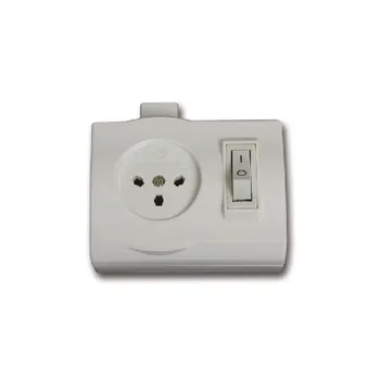 שקע כח עם מפסק זרם YARDEN בצבע לבן מתח/זרם 230V/16A FETAYA