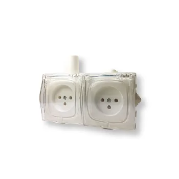 שקע כח P-2 YARDEN דרגת אטימות IP20 בצבע לבן מתח/זרם 230V/16A FETAYA