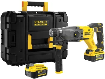 פטישון נטען ללא פחמים+ 2 סוללות Stanley FatMax SFMCH900M22 Brushless SDS 18V 4Ah סטנלי